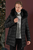 KA 076 Slim Fit Siyah Spor Kaban