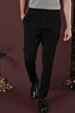 P 1131 Slim Fit Siyah Spor Pantolon