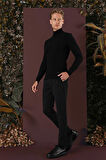 P 1135 Slim Fit Siyah Spor Pantolon