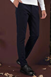 P 1135 Slim Fit Lacivert Spor Pantolon