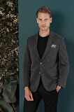 C 653 Slim Fit Siyah Spor Ceket