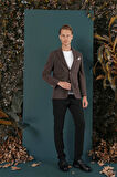 C 653 Slim Fit Kahve Spor Ceket