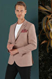 C 656 Slim Fit Tütün Spor Ceket