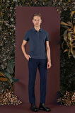 P 1136 Slim Fit Lacivert Klasik Pantolon