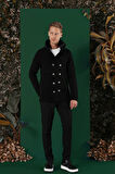 02 Slim Fit Siyah Spor Kaban