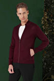 TR 860 Slim Fit Bordo Klasik Triko