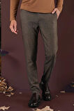 P 1138 Slim Fit Kahve Klasik Pantolon