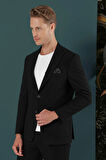 C 659 Slim Fit Siyah Spor Ceket