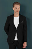 C 659 Slim Fit Siyah Spor Ceket