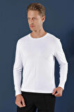 TS 870 Slim Fit Beyaz Spor T-Shirt