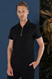 TS 871 Slim Fit Siyah Spor T-Shirt