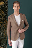 C 660 Slim Fit Bej Spor Ceket