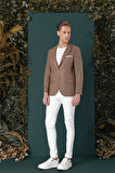 C 660 Slim Fit Bej Spor Ceket