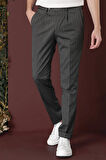 P 1133 Slim Fit Füme Spor Pantolon