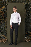 GK 710 Slim Fit Beyaz Klasik Gömlek