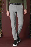 P 1141 Slim Fit Gri Klasik Pantolon