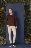 TS 870 Slim Fit Kahve Spor T-Shirt