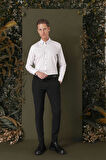 GK 711 Slim Fit Taş Klasik Gömlek