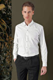 GK 711 Slim Fit Mavi Klasik Gömlek