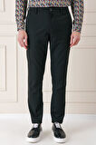 P 1143 Comfort Fit Yan Cep Beli Lastikli Esnek Pamuk Siyah Jogger Pantolon