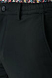 P 1143 Comfort Fit Yan Cep Beli Lastikli Esnek Pamuk Siyah Jogger Pantolon