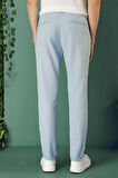 P 1143 Comfort Fit Yan Cep Beli Lastikli Esnek Pamuk Mavi Jogger Pantolon