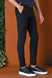 P 1147 Slim Fit Yan Cep Esnek Pamuk Casuel Lacivert Pantolon