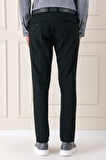 Comfort Fit Yan Cep Pamuk Gabardin Casual Siyah Pantolon P 1146