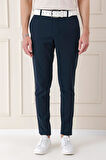P 1150 Comfort Fit Beli Lastikli Yan Cep Lacivert Jogger Pantolon