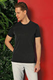 Ts 878 Slim Fit Bisiklet Yaka %100 Pamuk Antrasit Tişört