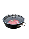 FMS Basık 24 Cm Granit Tencere Gri