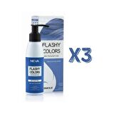 Neva Flashy Colors Yarı Kalıcı Saç Boyası 100 Ml Kot Rengi 3 Adet