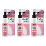 Neva Flashy Colors Yarı Kalıcı Saç Boyası 100 Ml Toz Pembe 3 Adet