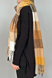 Püsküllü Buklet Atkı Şal 42X205 cm 1292 Sarı | Standart