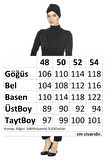 Büyük Beden Likralı Tam Kapalı Tesettür Mayo 1285 Siyah | 48