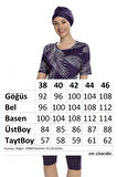 Kısa Kol Taytlı Yarı Kapalı Mayo 206-23 Mor | 46