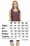 Sıfır Kol Taytlı Yarı Kapalı Mayo 153-507 Bordo | 46