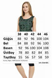 Sıfır Kol Taytlı Yarı Kapalı Mayo 153-508 Haki | 44