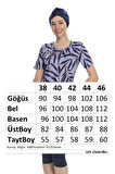 Kısa Kollu Yarı Kapalı Mayo 201-501 Lila | 46