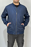 Erkek Kolej Yaka Mevsimlik Ceket Tek Üst REU-9127 Lacivert | M