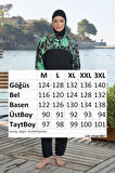Paraşüt Tam Kapalı Tesettür Mayo 25961 Siyah | XXL