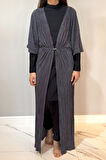 Piliseli Kimono Pareo Kaftan Bağlanabilir RPK004 Antrasit | Standart