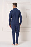 Erkek Penye Uzun Kol Pijama Takımı 2157 Laci03 | L
