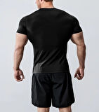 Ghassy Co. Erkek Nem Emici Hızlı Kuruyan Renk Solmayan Atletik Teknik Fitness Spor T-shirt