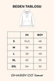 Ghassy Co. Kadın Pamuklu Crop Model Kanguru Cepli Sonbahar ve İlkbahar Kapüşonlu Crop Sweatshirt