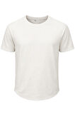Ghassy Co. Erkek Reglan Oval Kesim %100 Pamuk Yumuşak Dokulu Bisiklet Yaka T-shirt