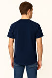 Ghassy Co. Erkek Reglan Oval Kesim %100 Pamuk Yumuşak Dokulu Bisiklet Yaka T-shirt