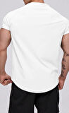Ghassy Co. Erkek Running Sports Reglan Oval Kesim Penye T-shirt