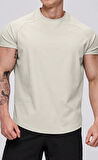 Ghassy Co. Erkek Running Sports Reglan Oval Kesim Penye T-shirt