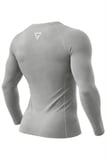 Ghassy Co. Erkek Pro Compression Nem Emici Atletik Performans Uzun Kollu Reglan Kol Spor Tişört
